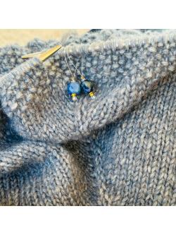 Strikkekit Poncho Classic Denim
