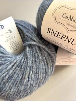 Strikkekit Poncho Classic Denim