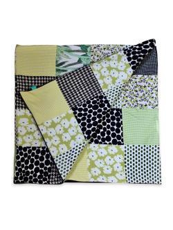 Tppe - Gult/Lime/Sort patchworktppe