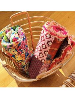 Tppe - pink/bordeaux/rd patchworktppe