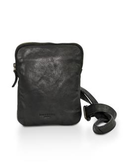 Montana Ennis Lille Crossbody taske med skulderrem - Sort bffelskind