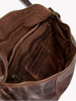 Montana Custer Bumbag taske med skulderrem - brun bøffelskind