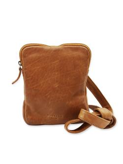 Montana Ennis Lille Crossbody taske med skulderrem - Cognac bffelskind