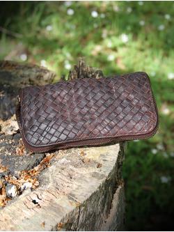 Montana Selina Braiding Wallet pung - Brun bffelskind