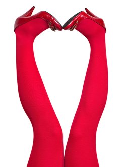 du Milde tights 60 den Sweet Red