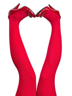 du Milde tights 60 den Sweet Red